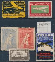 Repülés témájú levélzárók / Flying poster stamps