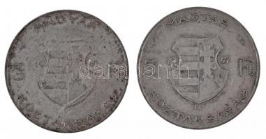 1947. 5Ft Ag "Kossuth" (2x) T:2,2- patina