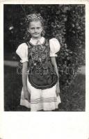 Magyaros leányka viselet / Hungarian folklore, folk costume for girls. photo