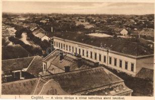 Cegléd - 3 db régi városképes lap / 3 pre-1945 town-view postcards