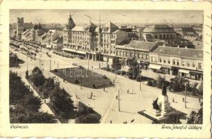 Debrecen - 8 db régi városképes lap / 8 pre-1945 town-view postcards