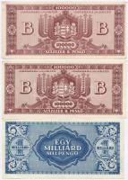 1946. 1.000.000.000MP + 10.000BP + 100.000BP (4x) T:I-,II