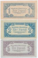 1944. 1P-100P (6xklf) "A Vöröshadsereg Parancsnoksága" T:II,III