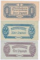 1944. 1P-100P (6xklf) "A Vöröshadsereg Parancsnoksága" T:II,III