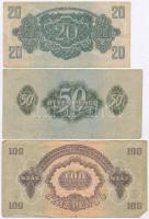 1944. 1P-100P (6xklf) "A Vöröshadsereg Parancsnoksága" T:II,III