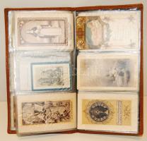 78 db régi szentkép 1895-től, berakóban