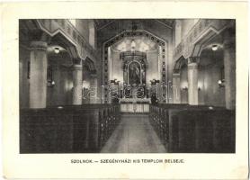 1939 Szolnok, Szegényházi kis templom belső (vágott / cut)