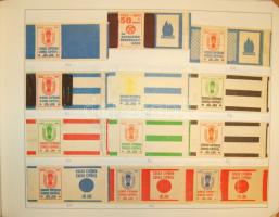 Sok száz darab gyufásdoboz, gyufacimke albumban