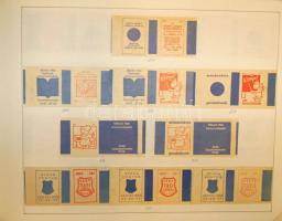 Sok száz darab gyufásdoboz, gyufacimke albumban