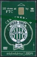 1999 100 éves az FTC Fradi telefonkártya. Használatlan, bontatlan csomagolásban, sorszámozott. Csak 2500db!