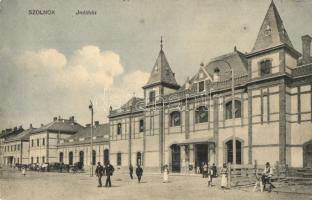 1913 Szolnok, indóház, vasútállomás