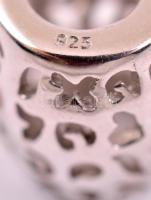 Ezüst (Ag.) charm ( 3db), jelzett, Pandóra karkötőre, nettó:4,8 g