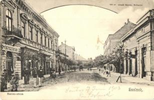 1903 Szolnok, Baross utca, gyógyszertár. Divald Károly 686. sz. (EK)
