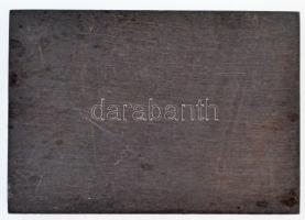 ~1940-1950. Fém, motorost ábrázoló emlékplakett (69x48mm) T:2