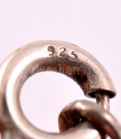 Ezüst (Ag.) nyaklánc fényképtartós medál, jelzett, nettó:8,8 g