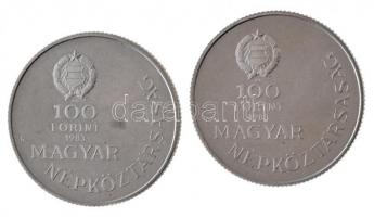 1983. 100Ft alpakka "Széchenyi István" (2x) T:1,1- (eredetileg PP)