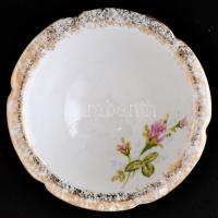 Chodziez lengyel porcelán kínáló, matricás, jelzett, m: 11,5 cm