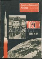 1961 A Természettudományi Közlöny V. évfolyamának 5. száma, címlapon Gagarinnal
