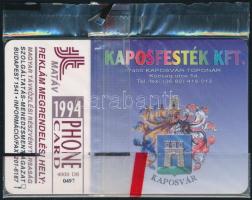 1994 Kaposvár, Kaposfesték telefonkártya. Használatlan, bontatlan csomagolásban, sorszámozott. Csak 4000 db!