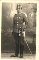 Honvéd katona karddal / Royal Hungarian Army soldier with sword. photo (EK)