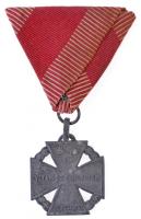 1916. Károly-csapatkereszt cink kitüntetés mellszalagon T:2 Hungary 1916. Charles Troop Cross Zn decoration on ribbon C:XF NMK 295.