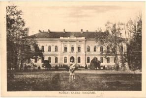 Kassa, Kosice; Gazdasági iskola / Stat. Stred. Hospodárska skola / economic school + 1938 Kassa visszatért So. Stpl