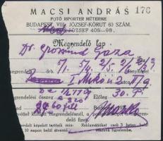 1927 Bp.,Dr. Jetts Gyula és Grosschmid Katóka esküvői fotója a Kálvin-téri református templom előtt,...