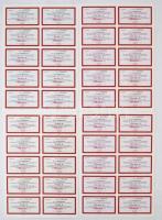 Esztergom-Kertváros 1992. "OKTÁV Ipari Továbbképző Részvénytársaság" 4db "MINTA"...