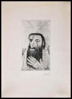Török jelzéssel: Zsidó férfi. Rézkarc, papír, 21×12 cm