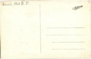 1927-1928 Csanakfalu, Ménfőcsanak (Győr) - 2 db régi fotólap, az egyiken a győri m. kir. ált. tanító...