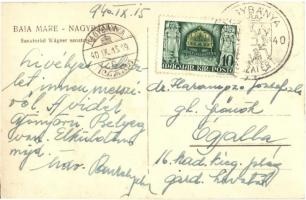 1940 Nagybánya, Baia Mare; Wágner szanatórium / sanatorium + "1940 Nagybánya visszatért" S...