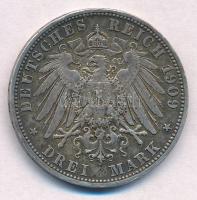 Német Államok / Poroszország 1909A 3M Ag "II. Vilmos" T:2,2-  German States / Prussia 1909...