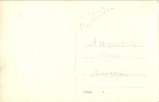 Tátra, Magas Tátra, Vysoké Tatry; kirándulók a tarpataki vízesésnél / Studená dolina vodopád / hiker...