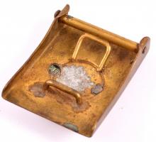 cca 1910-1918 Német első világháború korabeli katonai "Gott mit uns" feliratú, koronát ábr...