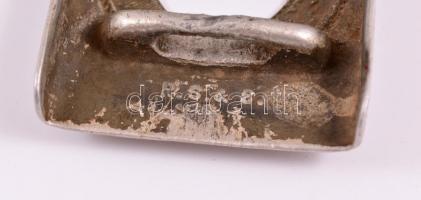 cca 1910-1918 Német első világháború korabeli katonai "Gott mit uns" feliratú, koronát ábr...