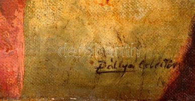 Pállya jelzéssel: lány fejkendőben. Olaj, vászon, foltos, 50×40 cm