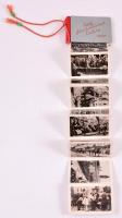 1940 Erdély felszabadításának emlékére 20 db képet tartalmazó kis leporelló-füzet zsinórfűzéssel, szép állapotban 7x4,6 cm