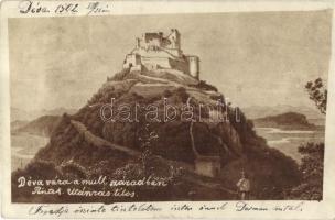 1902 Déva, Deva; Déva vára a múlt században / Cetatea Deva / castle in the 19th century (fl)