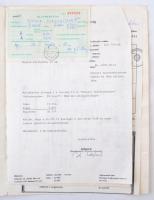 Budapest 1988. "A Magyar Posta Körzeti Telefonkötvénye" 100.000Ft-ról, egyéb kapcsolódó do...