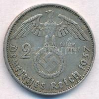 Német Harmadik Birodalom 1937E 2M Ag "Hindenburg" T:2 
German Third Reich 1937E 2 Mark Ag...