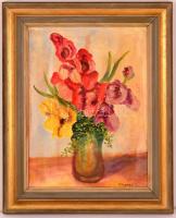 Vaszary jelzéssel: Virágcsendélet. Olaj, vászon, keretben, 40×30 cm