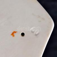 Zsolnay Jenőke, kézzel festett, jelzett, apró kopásokkal, 13 cm