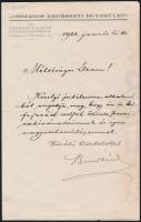 1921-1931 Újságok fejléces levélpapírjaira írt levelek (Budapesti Hírlap, Ujság, Országos Erdészeti ...