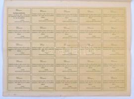 ~1923. "Vitézek Mezőgazdasági Szövetkezete" névre szóló, 57-es üzletrészjegy számú és 51-e...