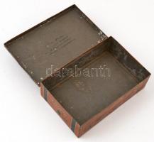 Franck kávépótlék fémdoboz, kopott,  18x12x5 cm