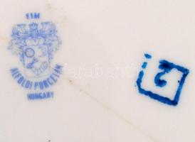 Alföldi Buda középkori látképével (Schedel-krónika) díszített porcelán söröskorsó, matricás, jelzett...