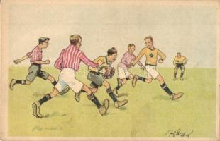 Football match. B.K.W.I. 400-5. s: Fritz Schönpflug (EK)