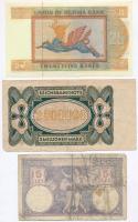 6db-os vegyes bankjegy tétel, közte Romania 1920. 5L T:II-III-
6pcs of various banknotes, including...