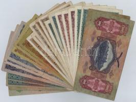 Vegyes 25db-os pengő bankjegy tétel T:III,III-