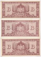 1946. 100.000BP (3x) T:I,I-